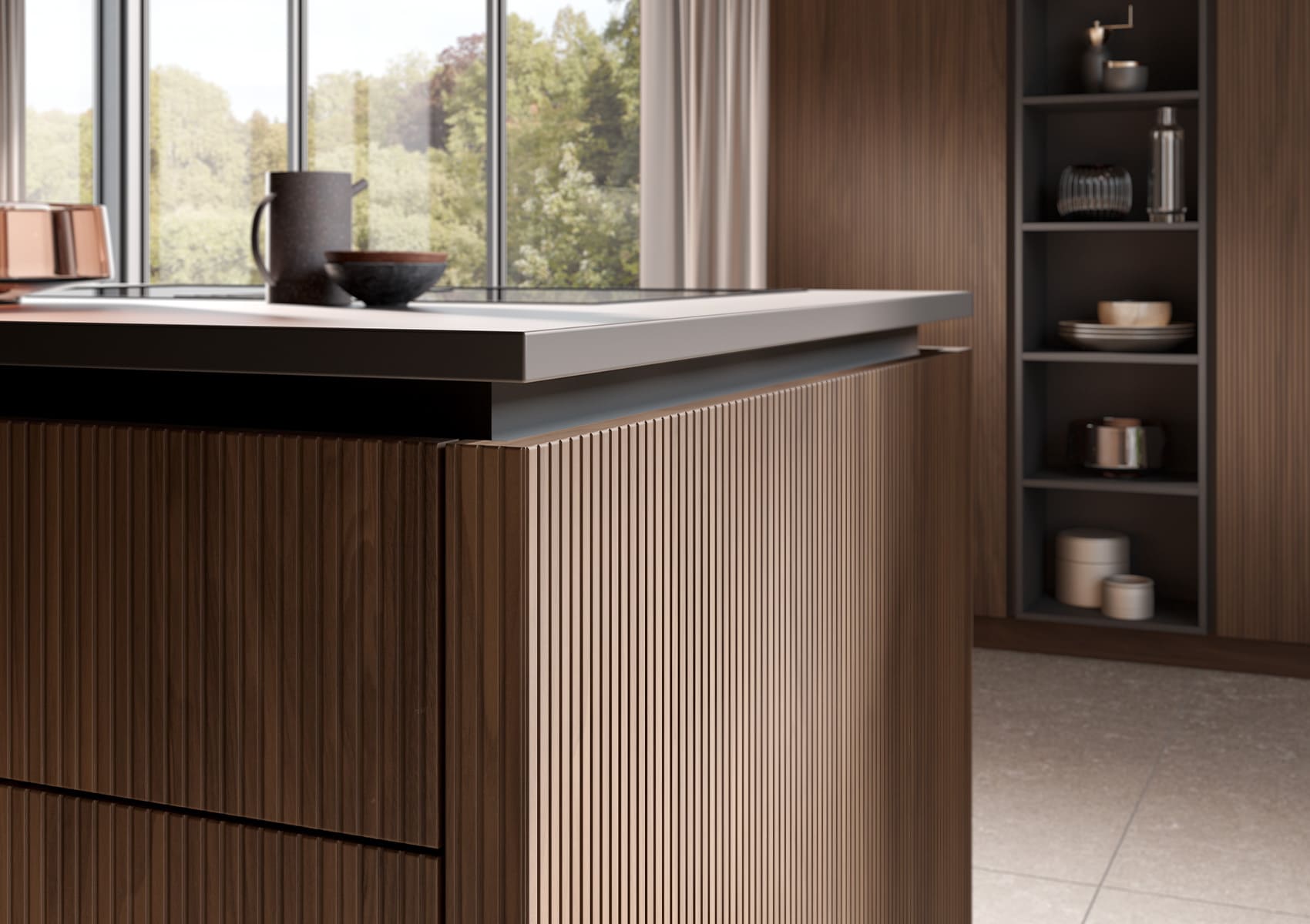 AV 6023 Noyer Élégant - Style Rétro Épuré | Kuchenart