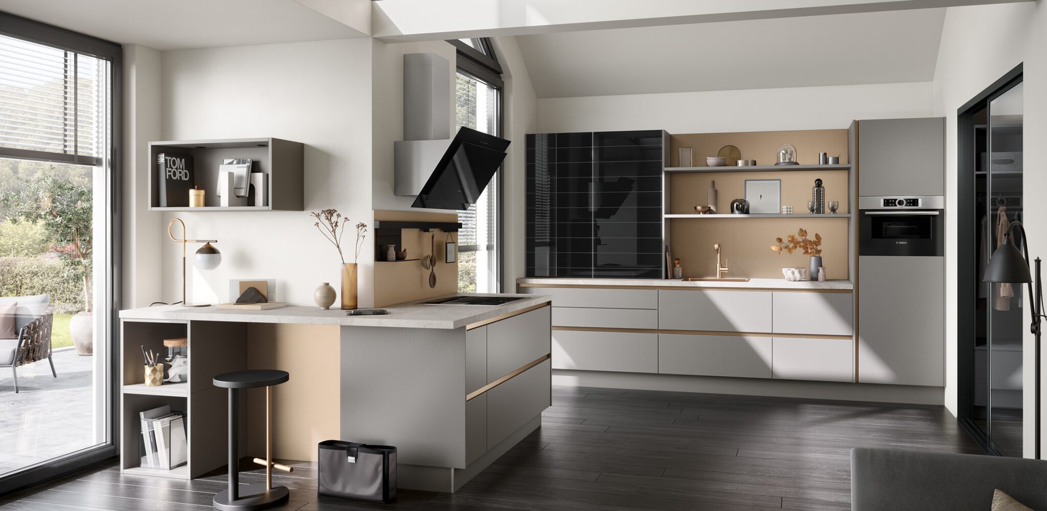 Cuisine-moderne-collection-concept-130-cuisine-privee-CALGARY-GL-chêne-velouté-greige