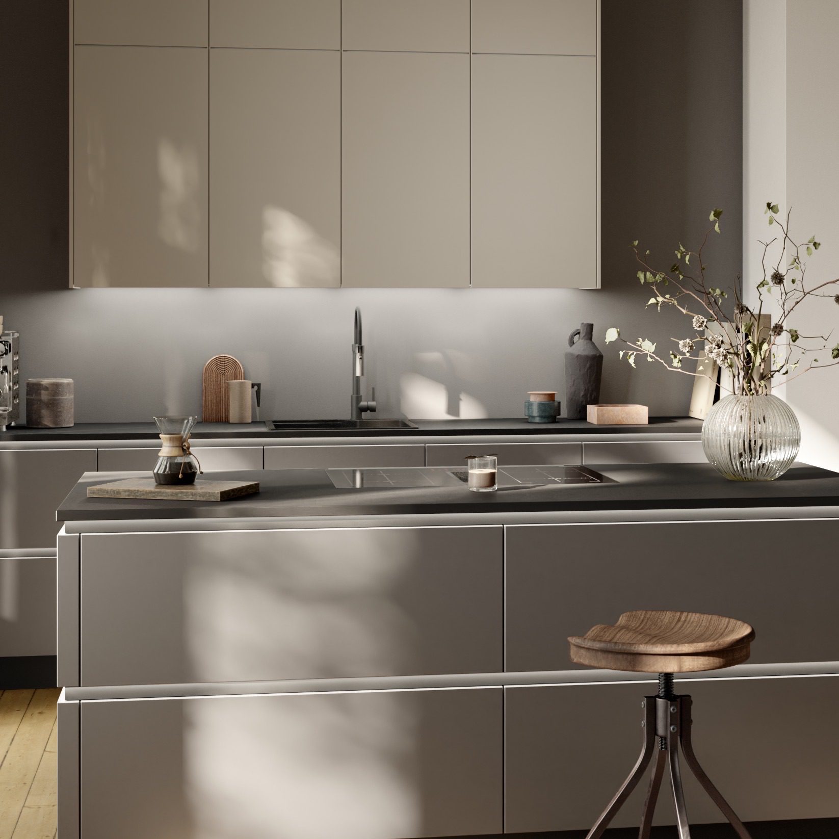 Kuchenart-Design-Sans-Failles-Gris-Pierre-Métallique-Dans-Cuisine-SMART-GL