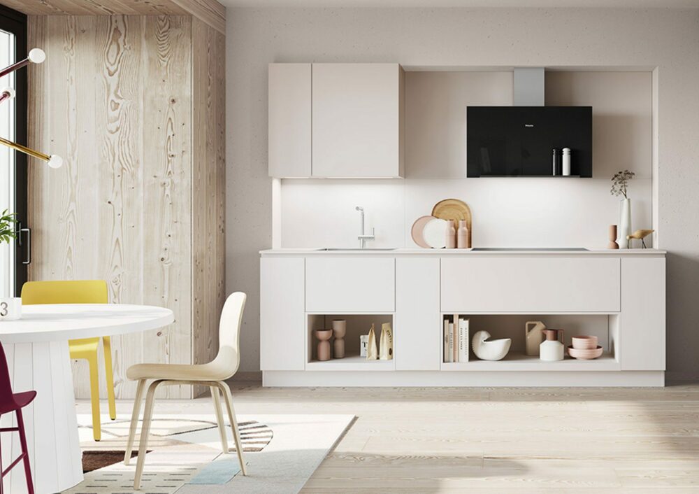 Cuisine Kuchen Art Perfect Soft Noir Cuisine Moderne Espaces Ouverts