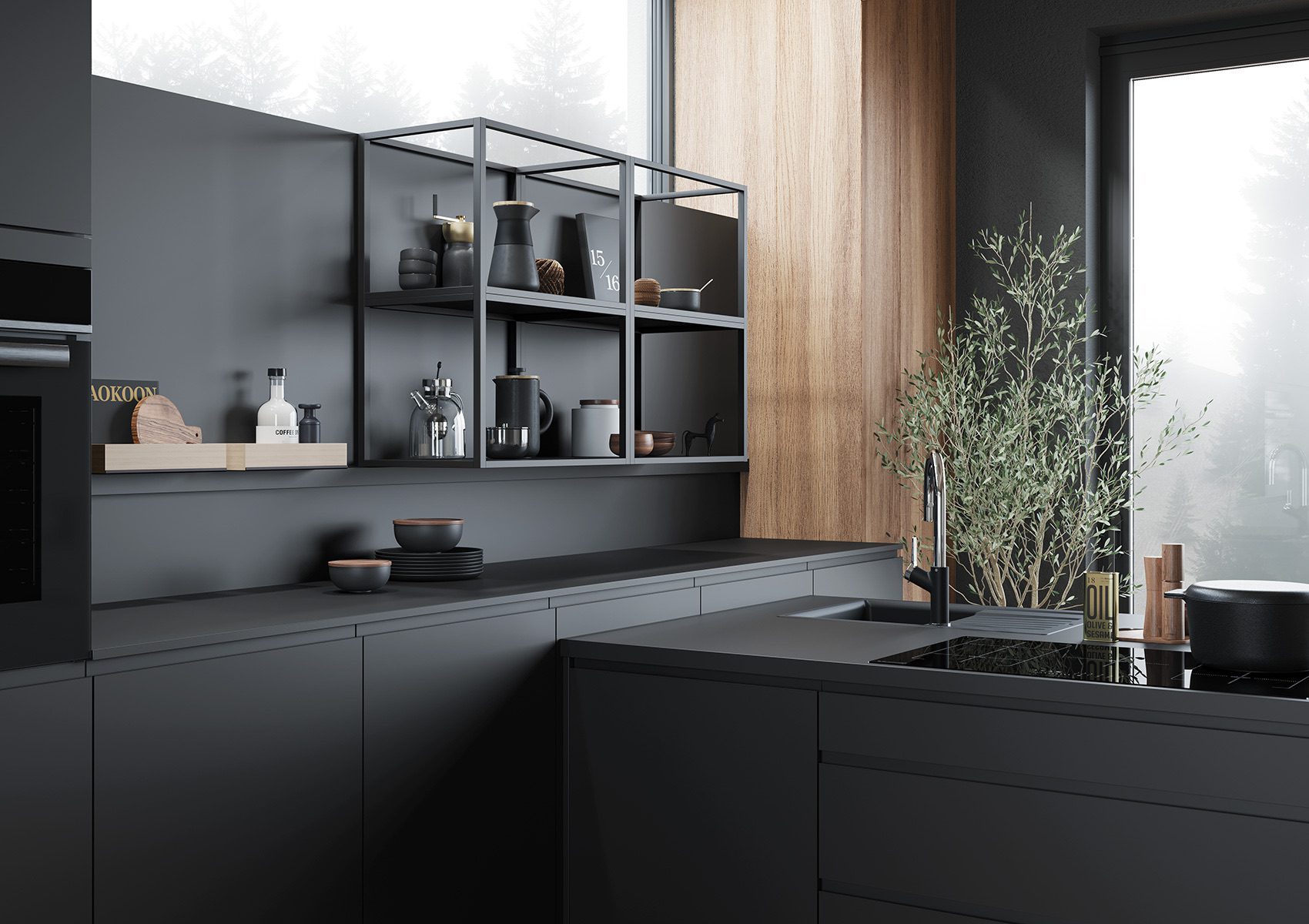 Cuisine Kuchen Art Perfect Soft Noir Luxe Minimaliste Cuisine Kuchen Art Perfect Soft Noir Luxe Minimaliste