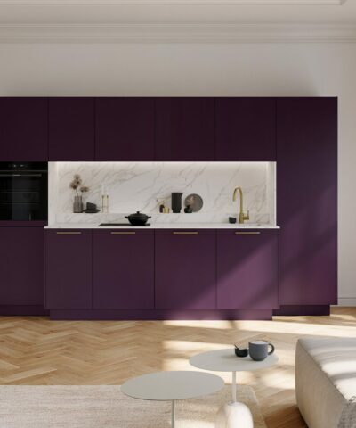 Cuisine Kuchen Art Porto Gl Selection Blackberry Plan De Travail Marbre