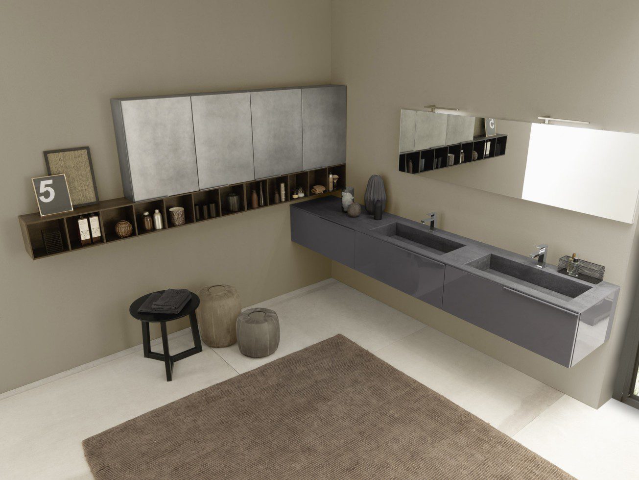 design-italien-poignée-Line-intégrée-finition-Metal-laqué-chic