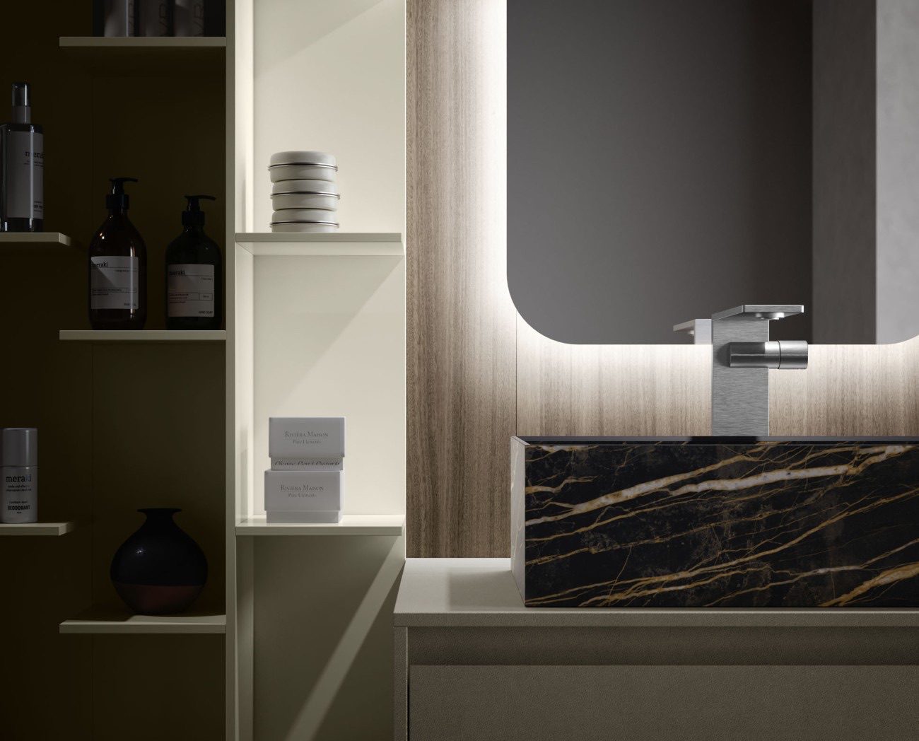 design-italien-salle-de-bain-vasque-a-poser-grès-cava-noir