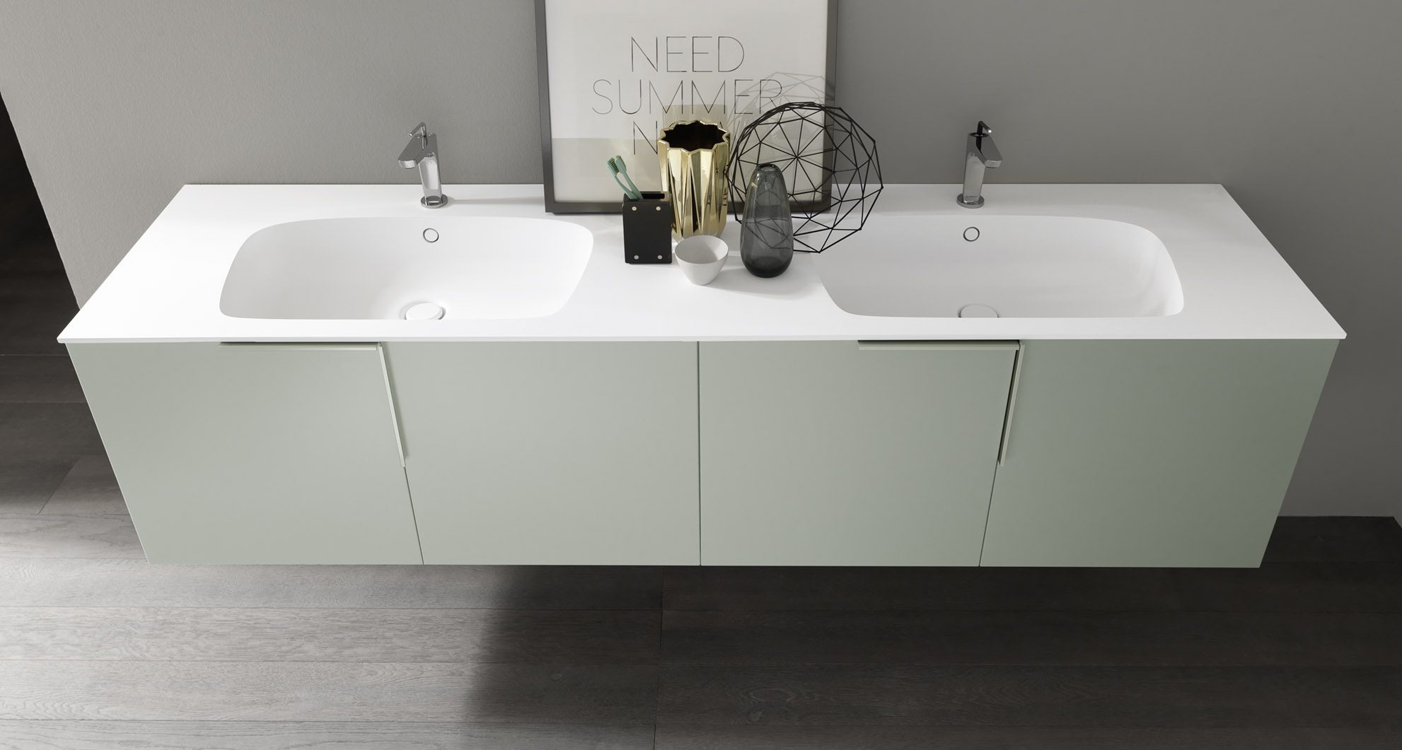 design-italien-salle-de-bains-poignée-intégrée-Line-chic