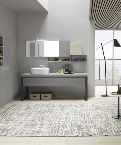 Salle de bains au design | Élément Métallique & Épaisseurs Insolites