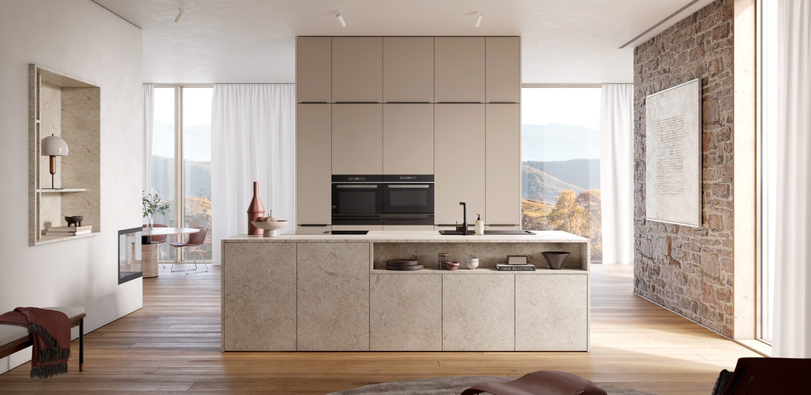 Cuisines Contemporaine Avec Ilot Central Kuchen Art