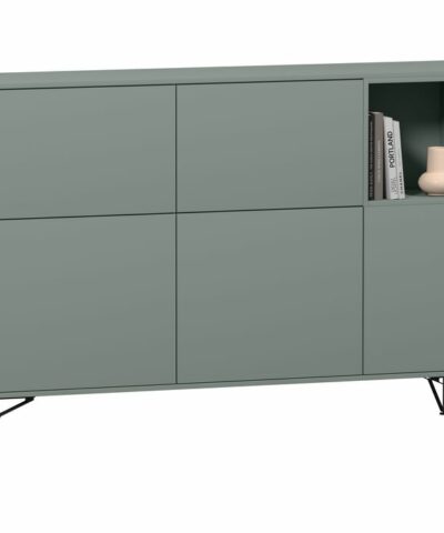 Buffet bas eucalyptus | Élégance naturelle et rangement optimisé