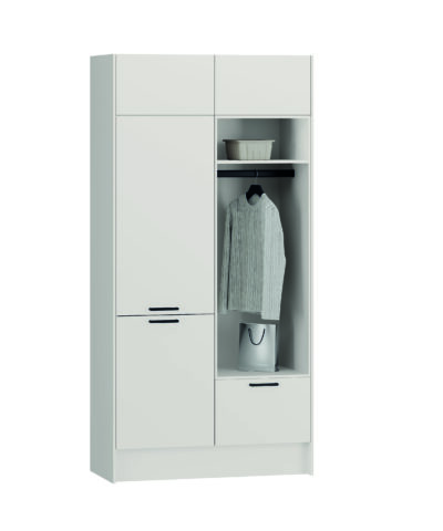Penderie blanche minimaliste | Rangement moderne et épuré