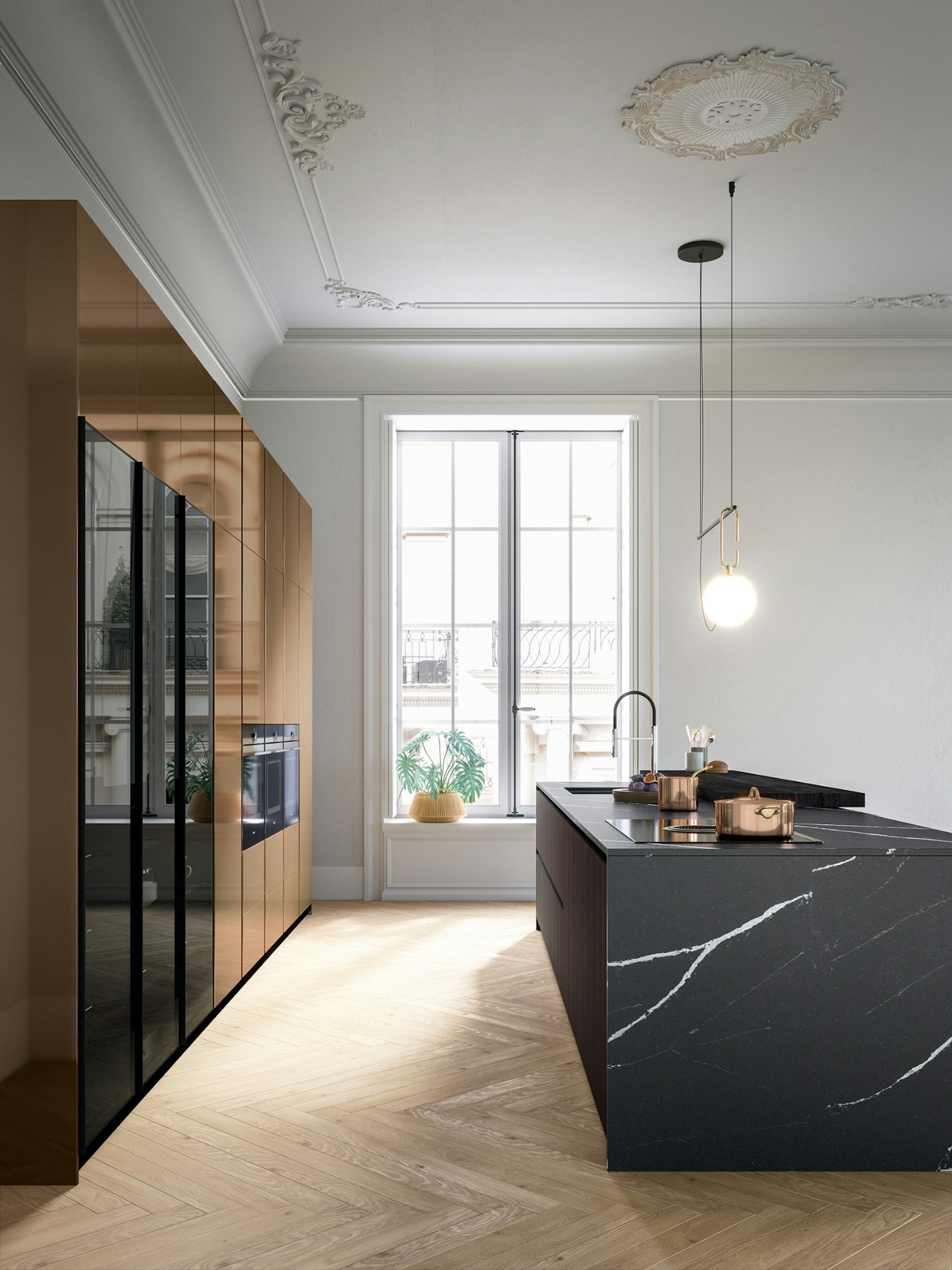 plan_de_travail_ceramique_Et_Marquina_cuisine_design_kuchen_art